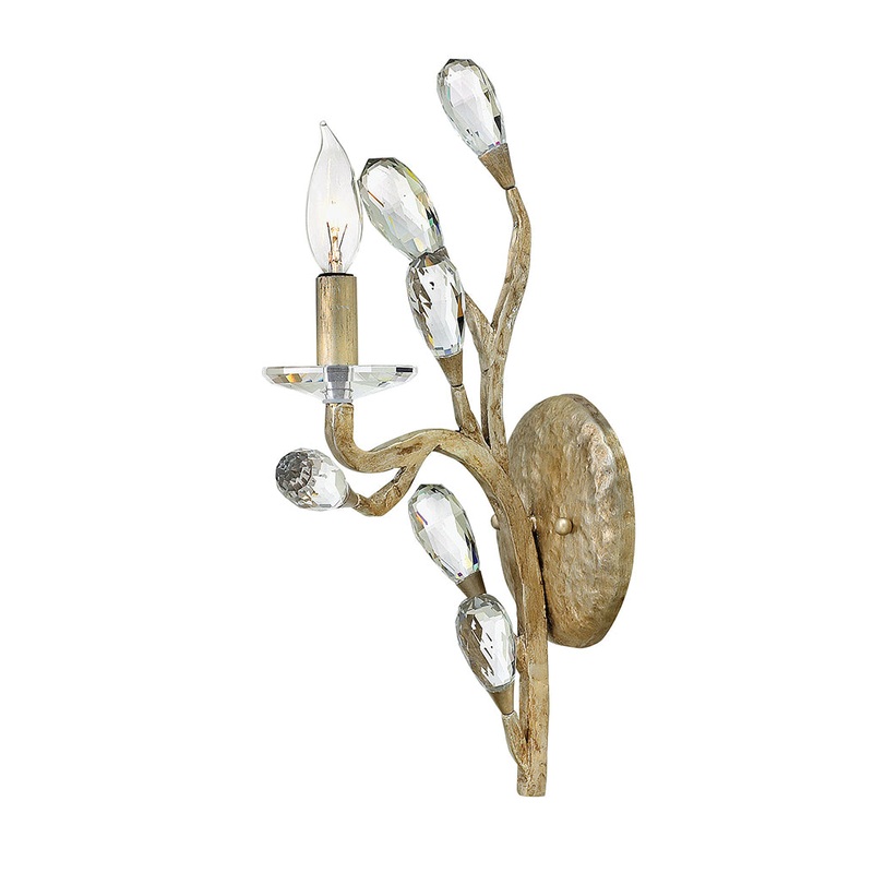 Eve Single Light Sconce in Champagne Gold