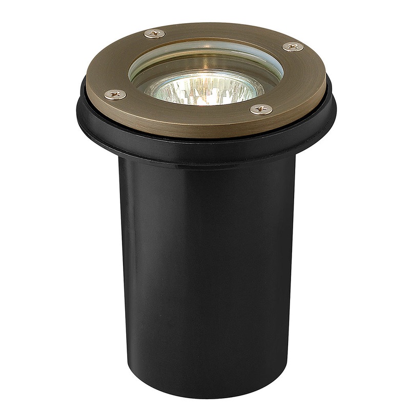 Hardy Island Flat Top Well Light in Matte Bronze