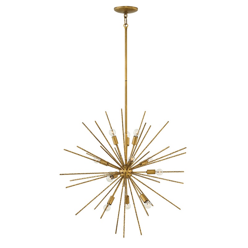 Tryst Medium Orb Pendant in Burnished Gold