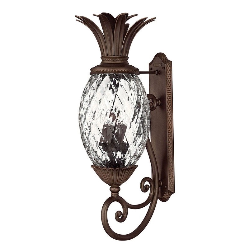 Plantation Large Wall Mount Lantern in Copper Bronze