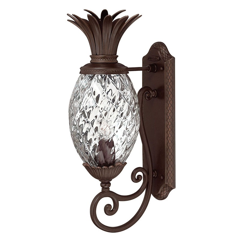 Plantation Small Wall Mount Lantern in Copper Bronze