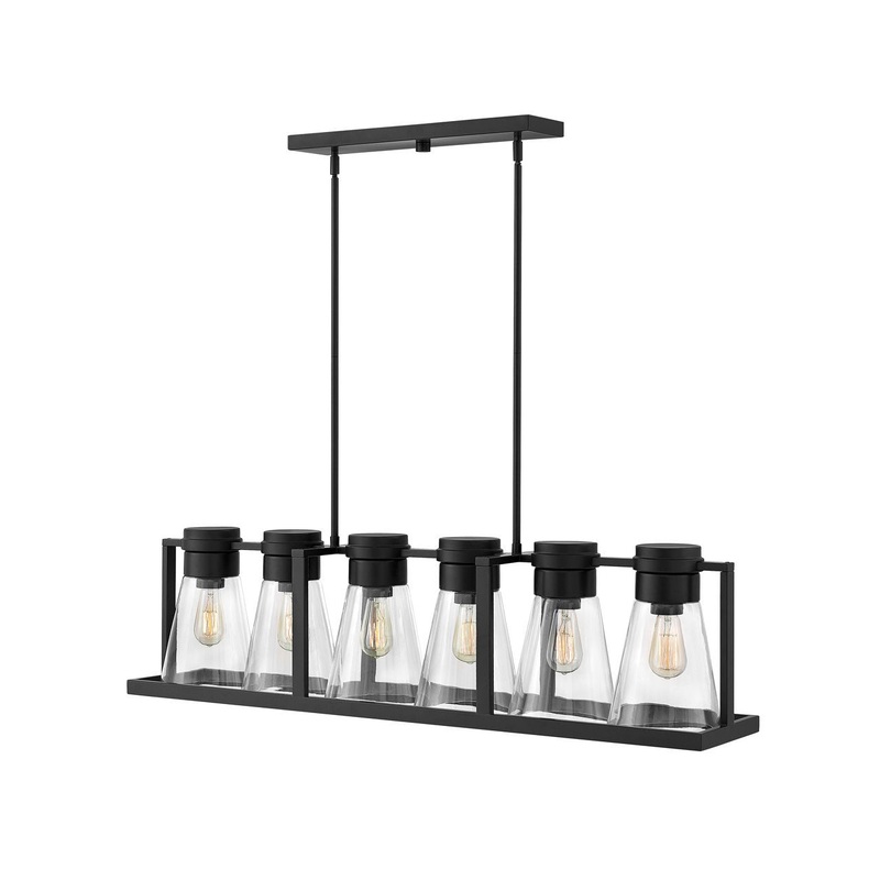 Refinery Six Light Linear Chandelier