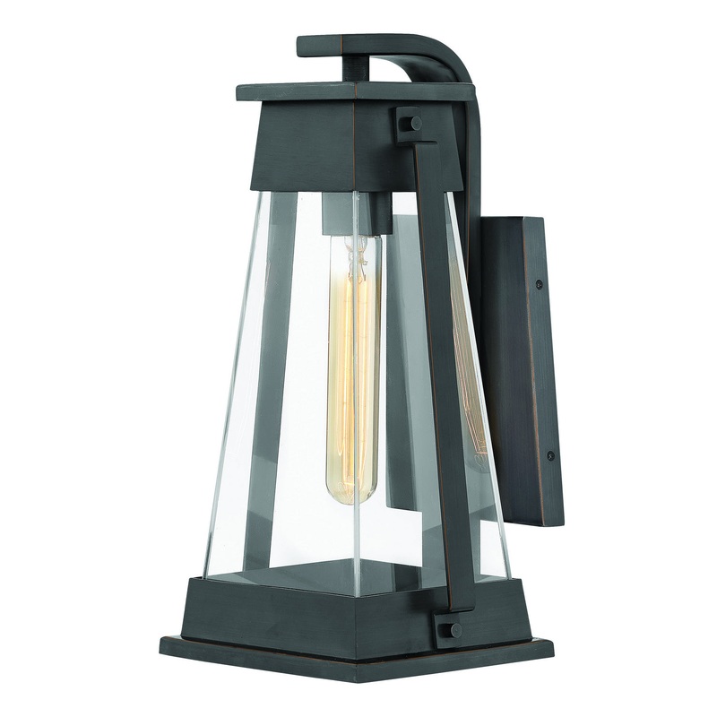 Arcadia Medium Wall Mount Lantern in Aged Copper Bronze
