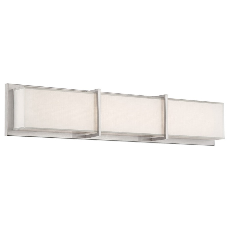 Bahn LED Bathroom Vanity in Brushed Nickel