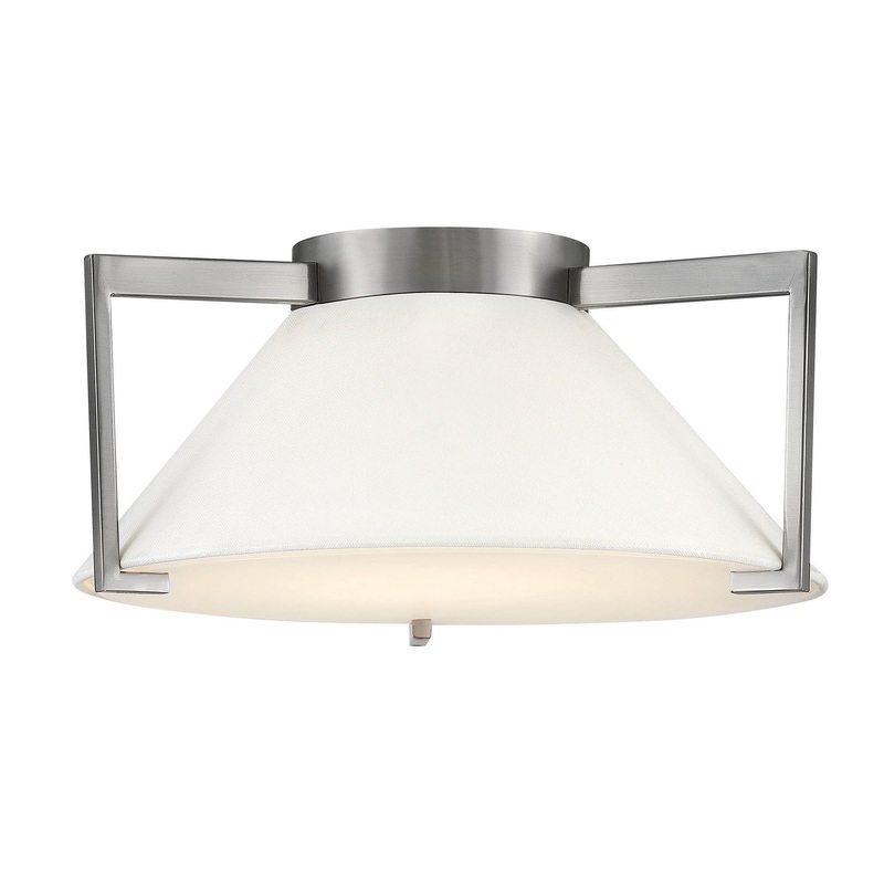 Calla Medium Flush Mount in Antique Nickel