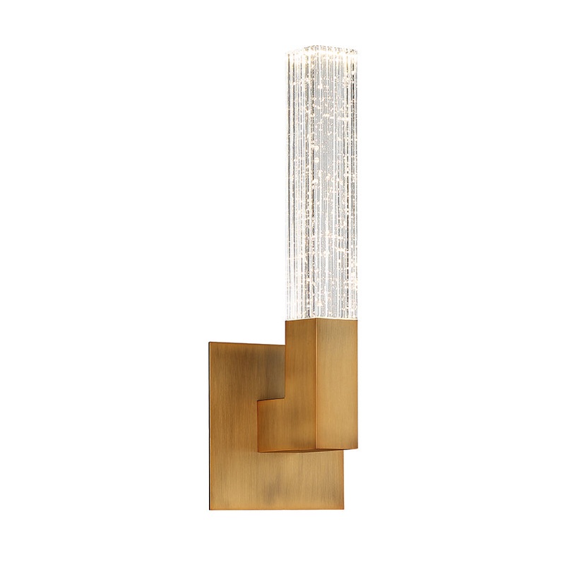 Cinema LED Wall Sconce in Aged Brass