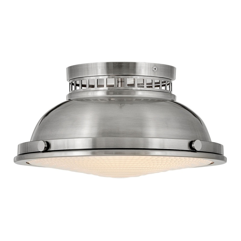 Emery Medium Flush Mount in Polished Antique Nickel