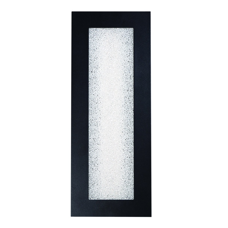 Frost LED Outdoor Wall Light in Black