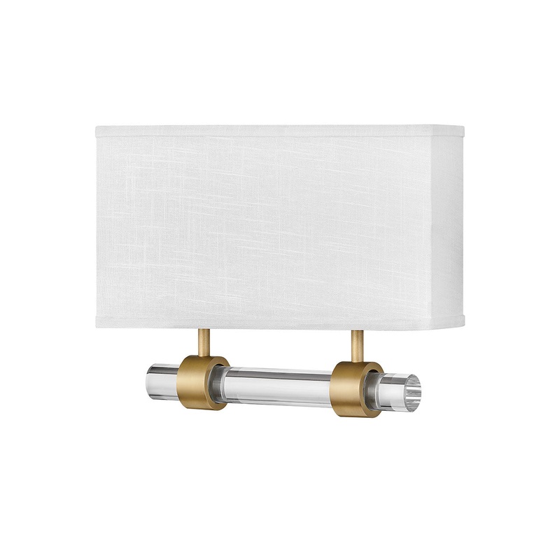 Luster Two Light Sconce in Heritage Brass