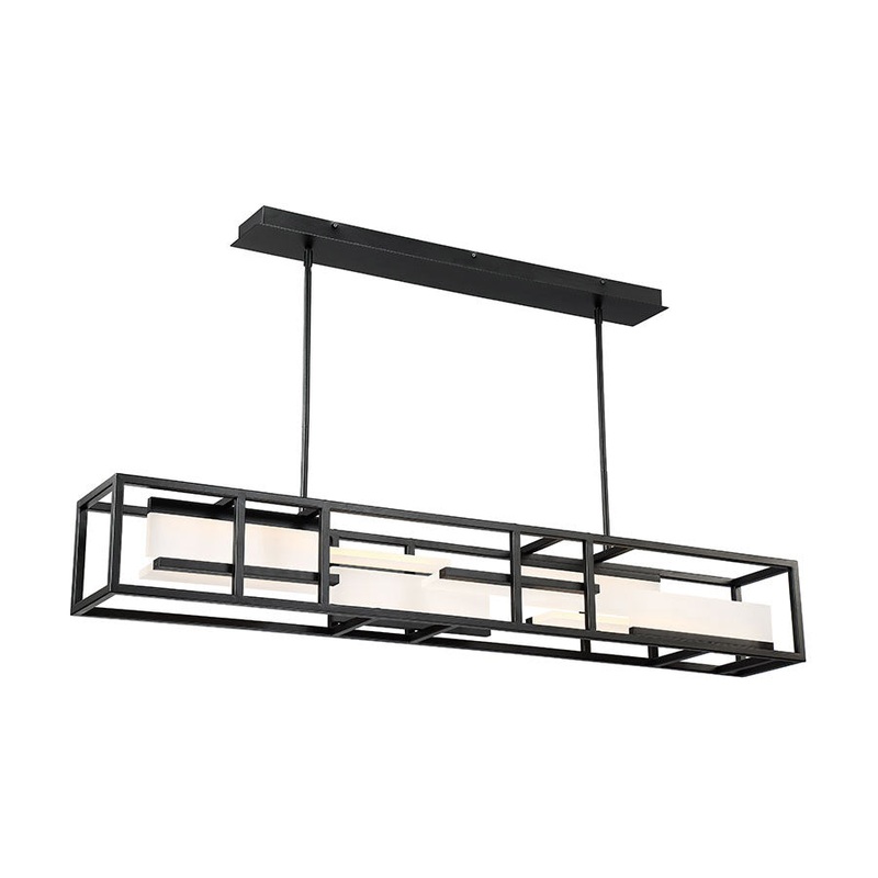 Memory LED Linear Pendant in Black