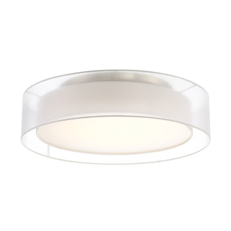 Metropolis LED Semi Flush Mount in Brushed Nickel