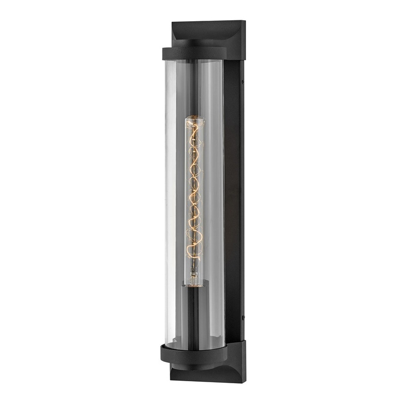 Pearson Large Wall Mount Lantern in Textured Black