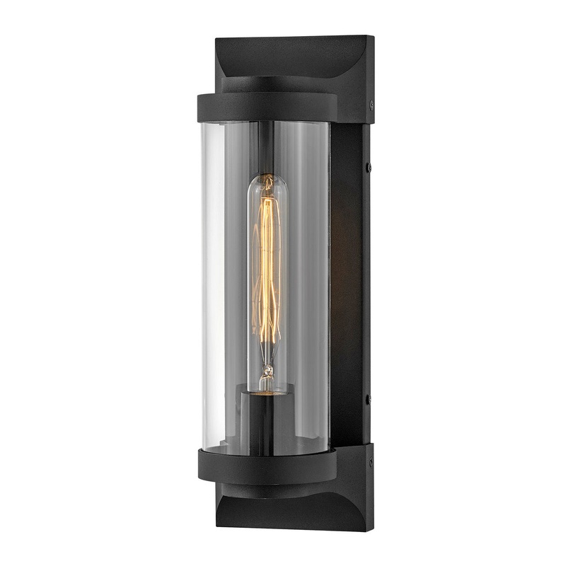 Pearson Medium Wall Mount Lantern in Textured Black