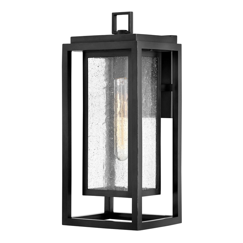 Republic Medium Wall Mount Lantern in Black