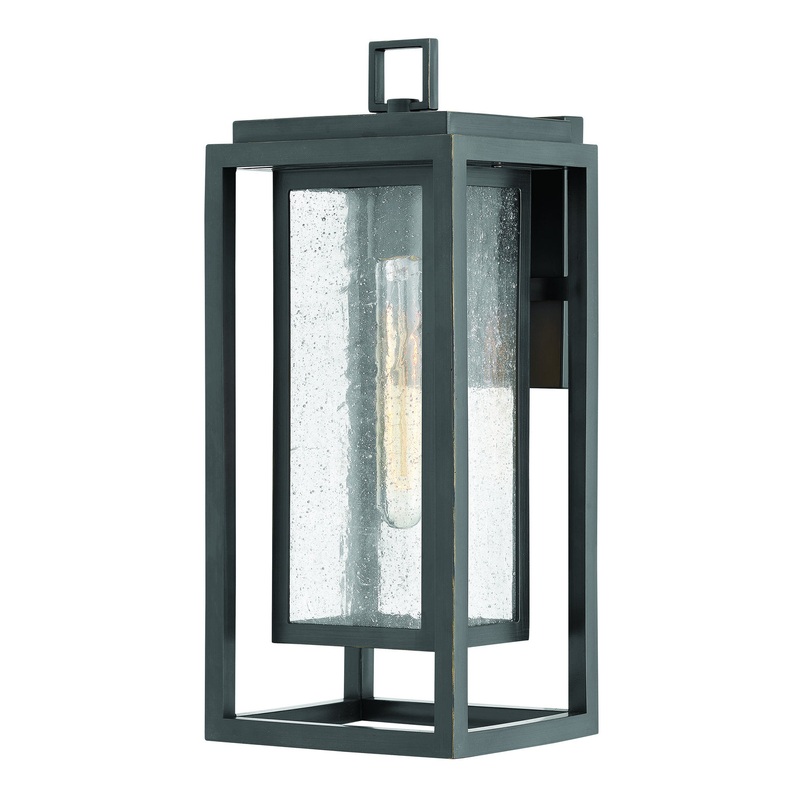 Republic Medium Wall Mount Lantern in Oil Rubbed Bronze