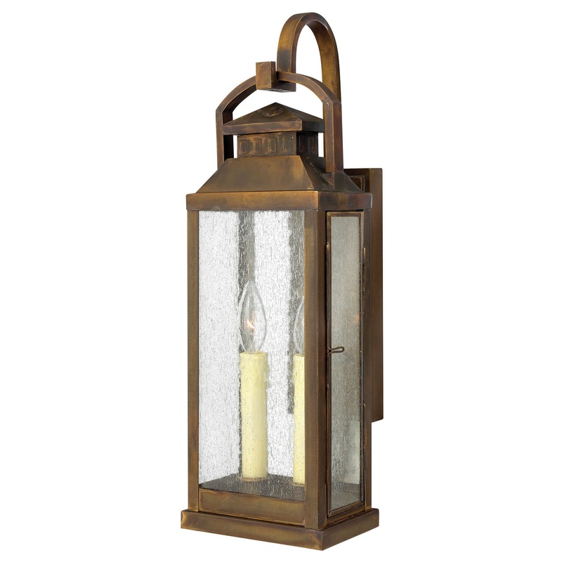 Revere Medium Wall Mount Lantern in Sienna