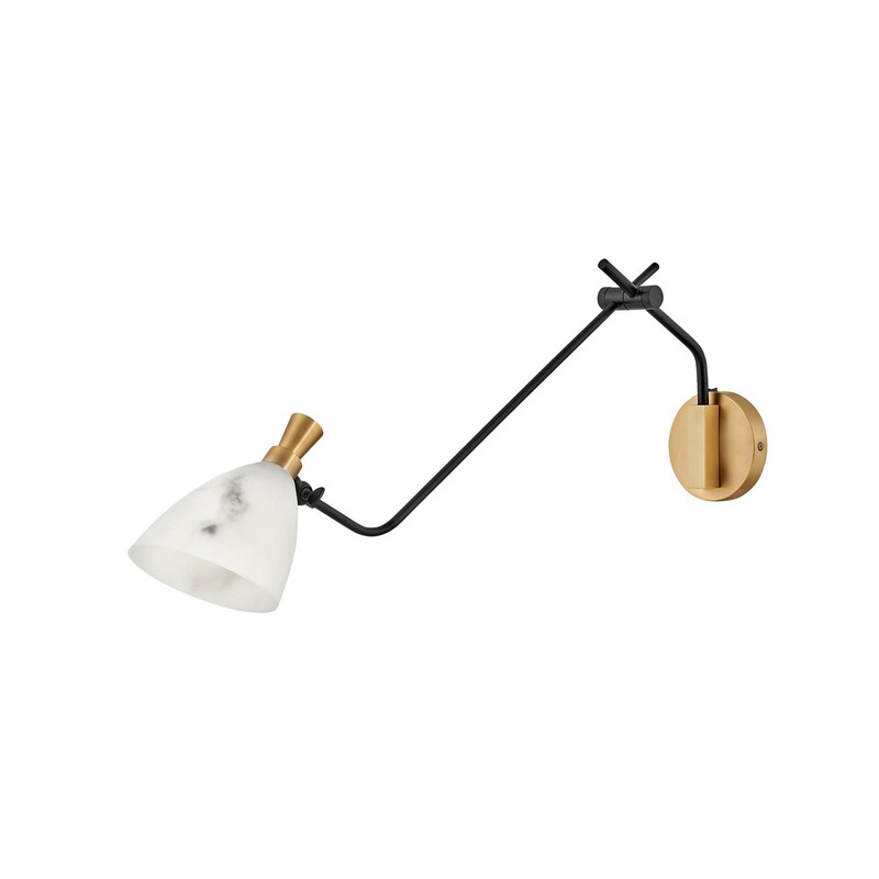 Sinclair Single Light Sconce in Heritage Brass