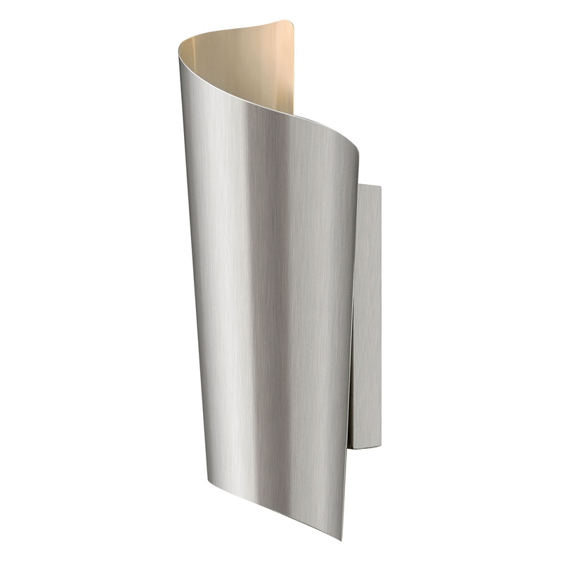 Surf Outdoor Wall Mount in Stainless Steel