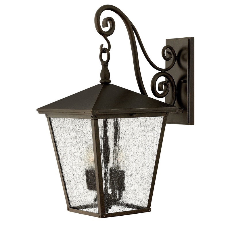 Trellis Large Wall Mount Lantern in Regency Bronze