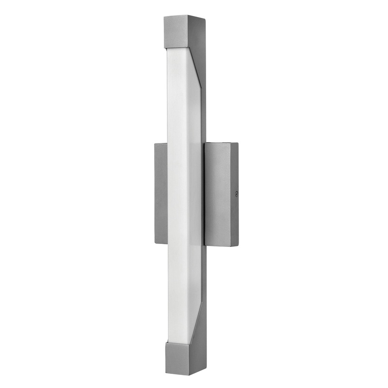 Vista Small Wall Mount Lantern in Titanium