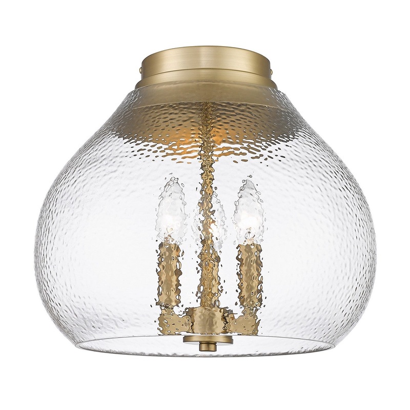 Ariella 3 Light Flush Mount in Brushed Champagne Bronze