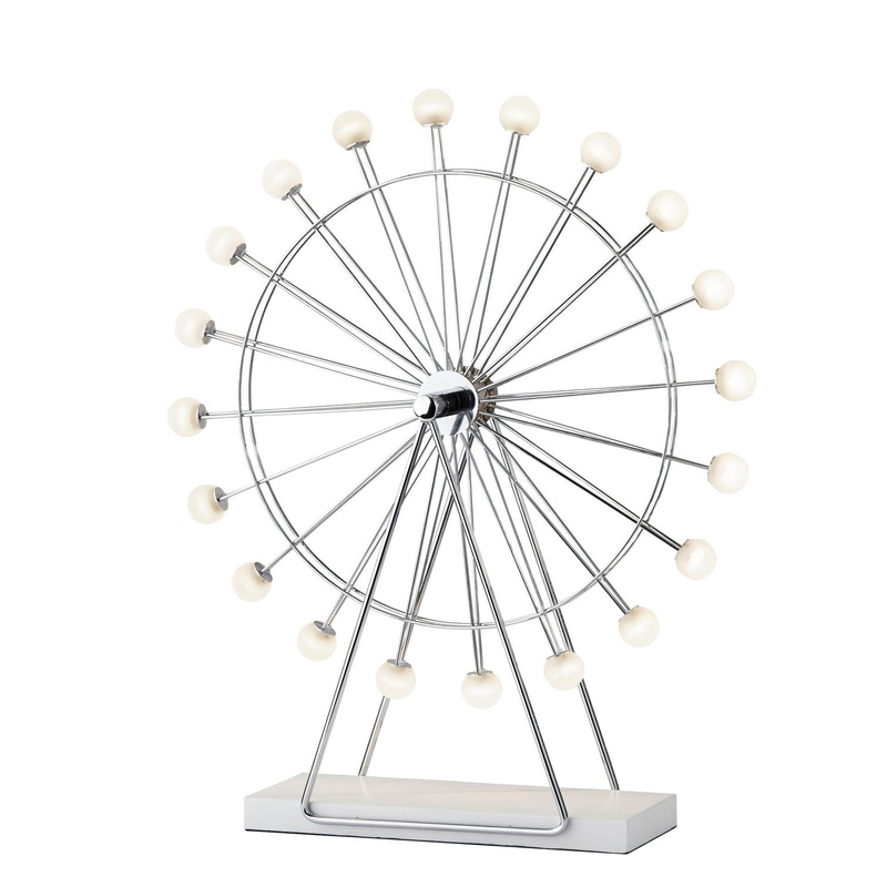 Coney LED Table Lamp in Chrome