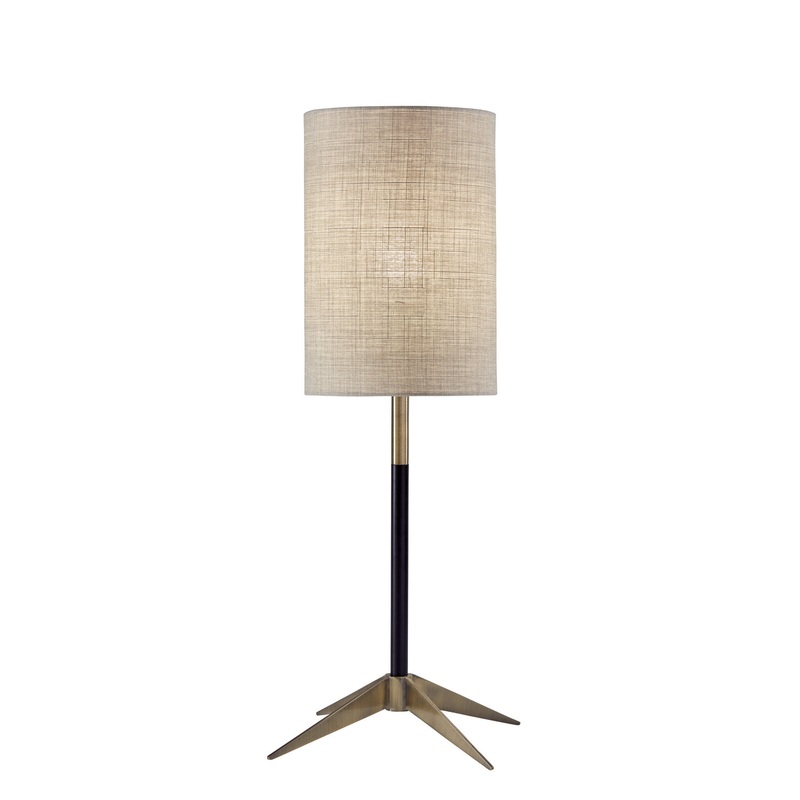 Davis Table Lamp in Antique Brass