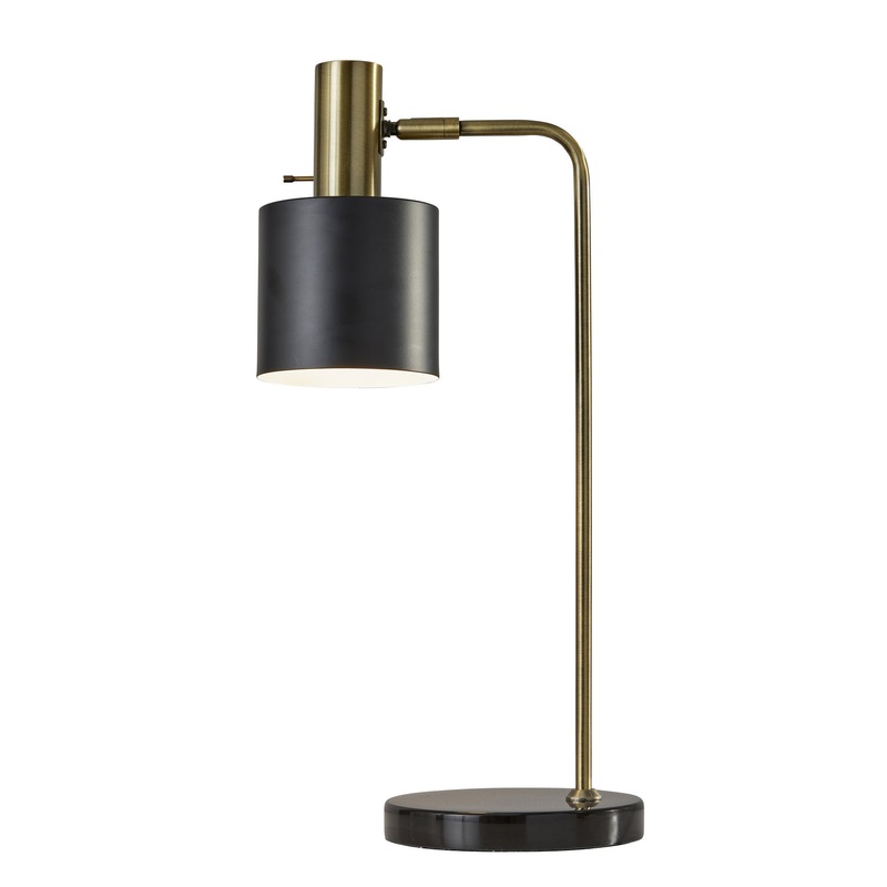 Emmett Desk Lamp in Black Marble