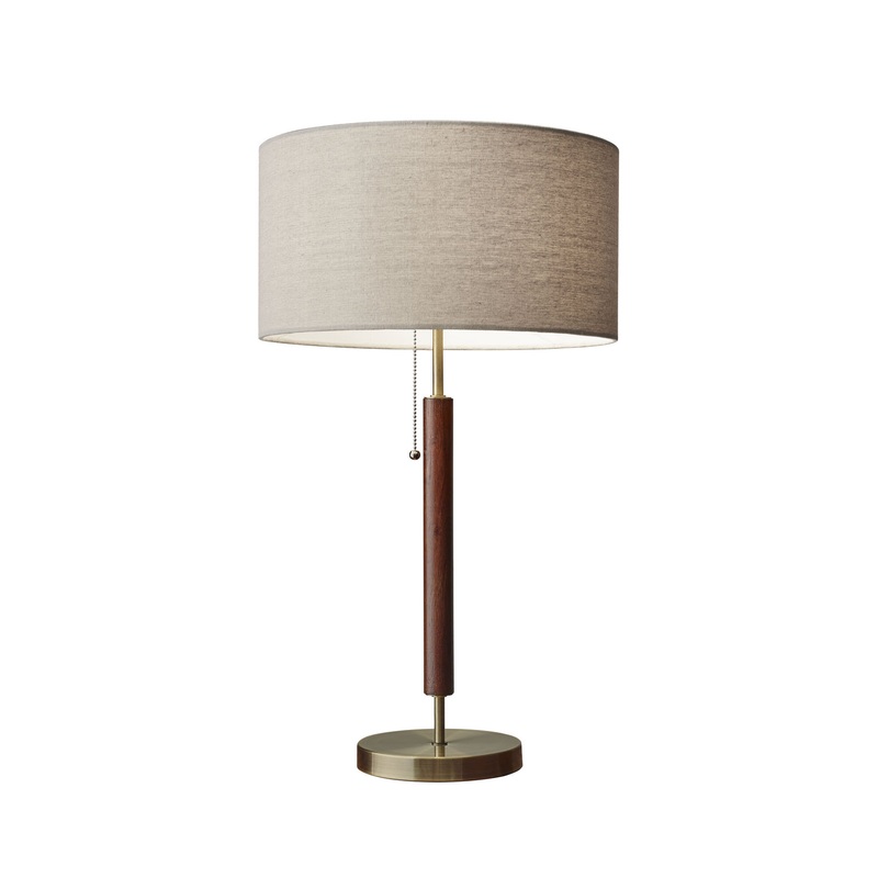 Hamilton Table Lamp in Antique Brass