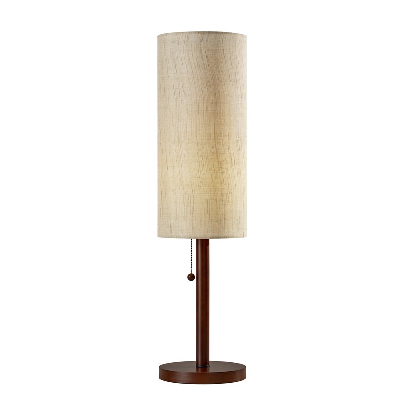 Hamptons Table Lamp in Walnut Wood