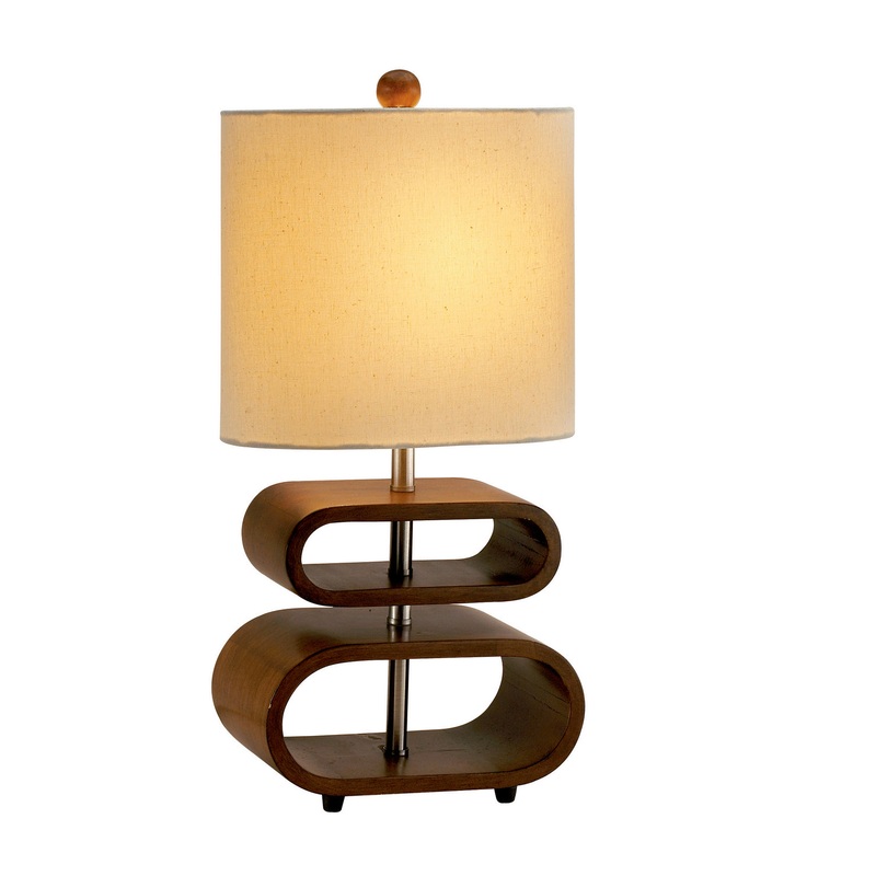 Rhythem Table Lamp in Walnut