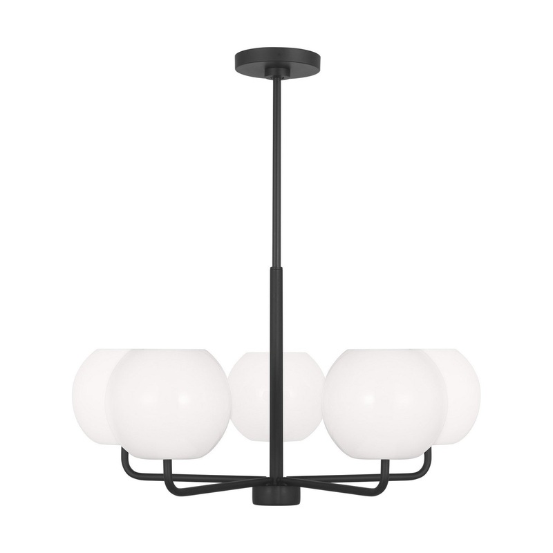 Rory 5-Light Chandelier in Midnight Black