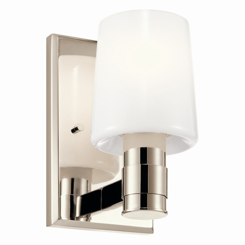 Adani 1-Light Wall Sconce in Polished Nickel
