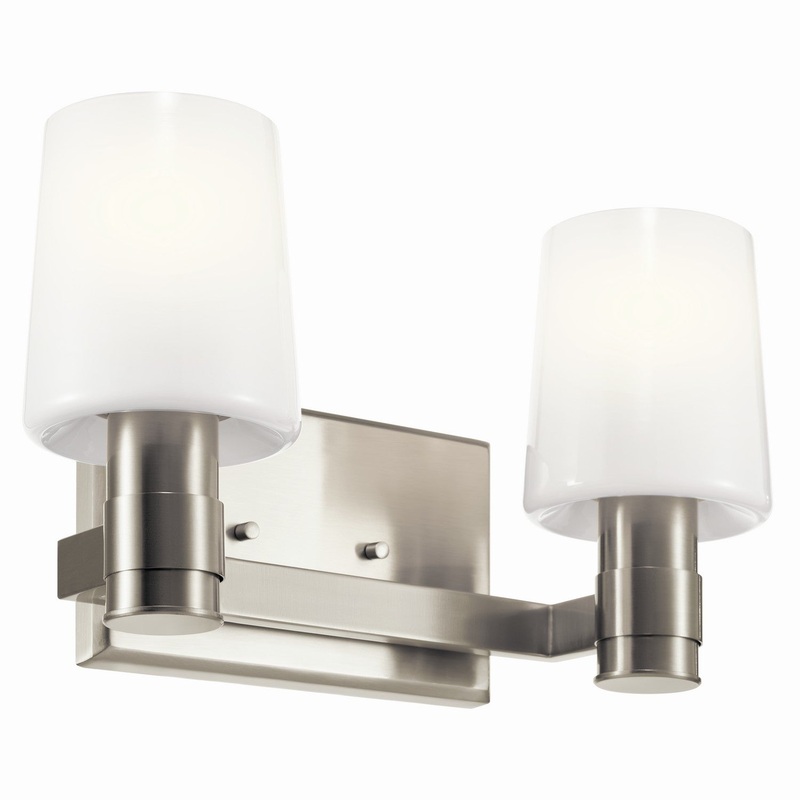 Adani 2-Light Vanity in Brushed Nickel