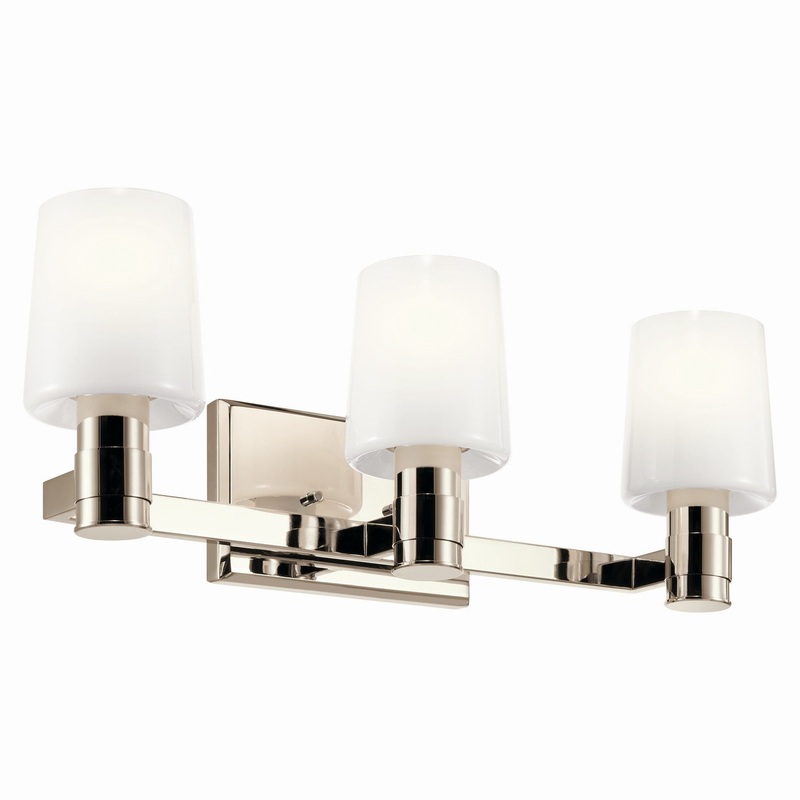 Adani 3-Light Vanity in Polished Nickel