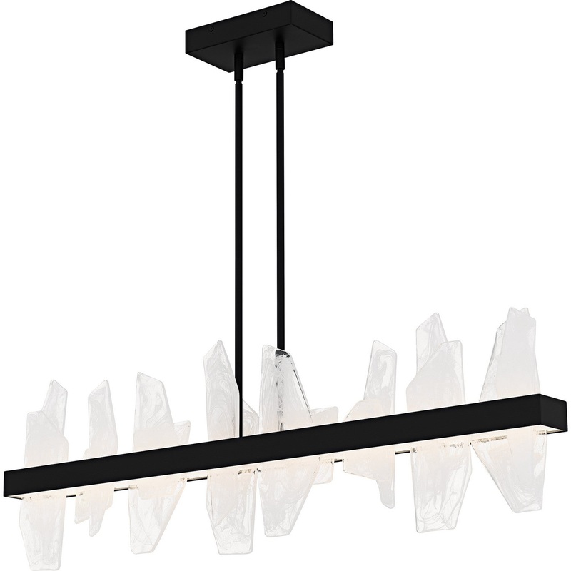 Aurelia LED Linear Chandelier in Matte Black