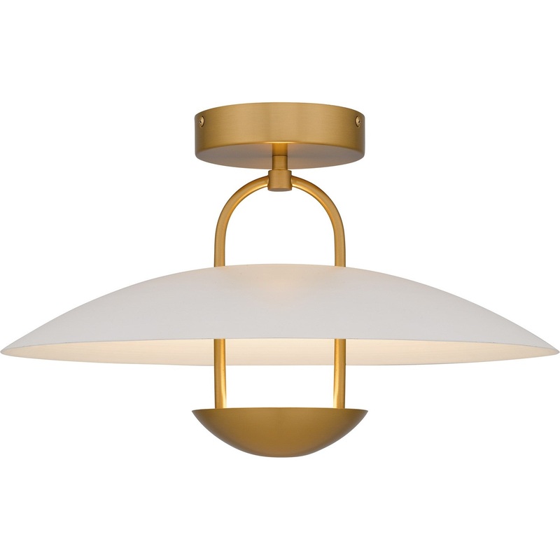 Bingham LED Semi-Flush Mount in Brushed Gold