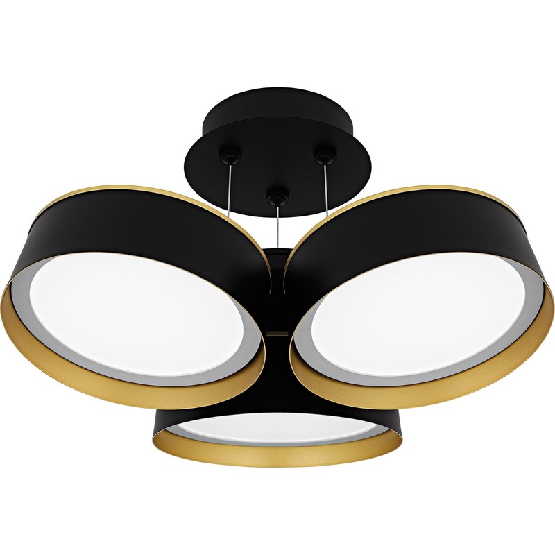 Byrnes LED Semi-Flush Mount in Matte Black