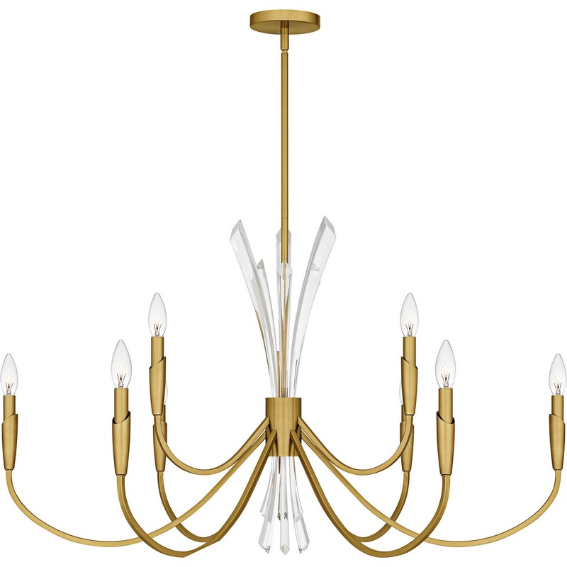Cecily 9-Light Chandelier in Brushed Gold