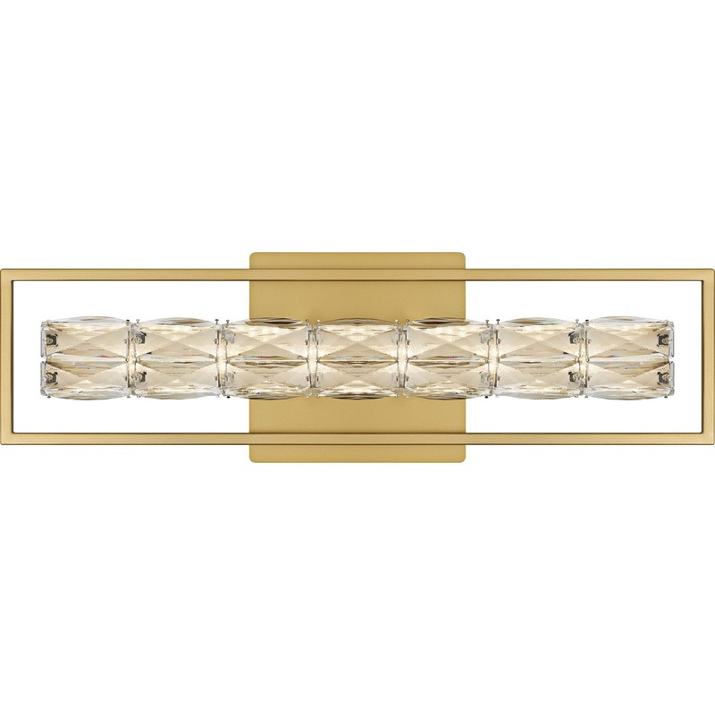Dazzle LED Bath Light in Soft Gold