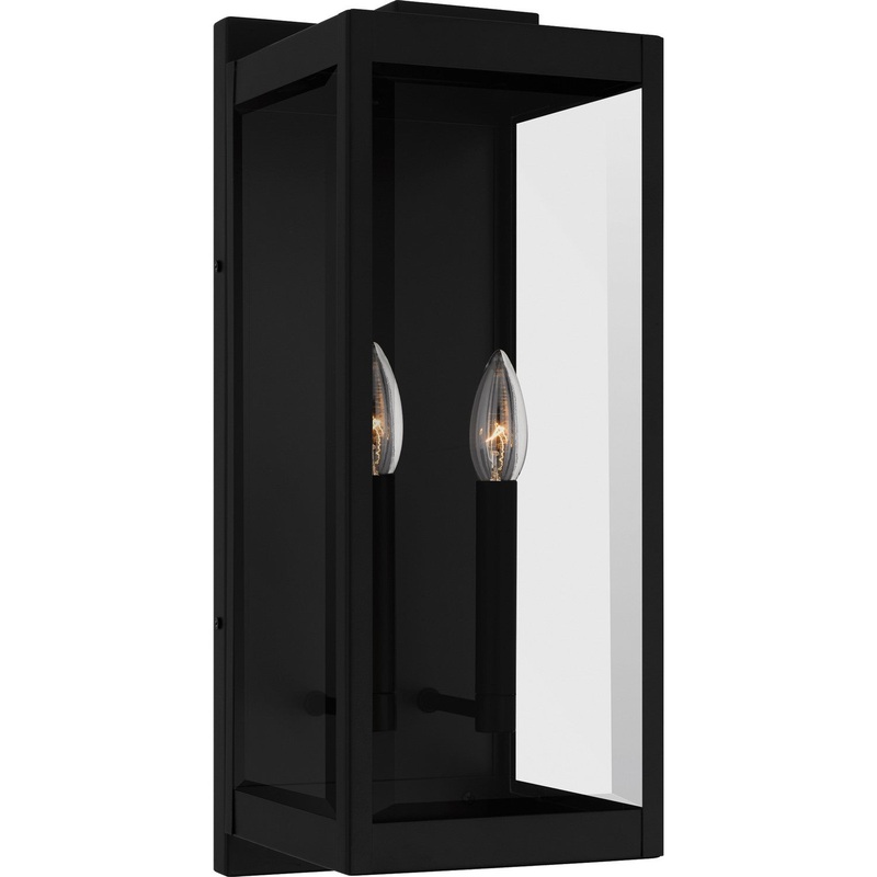 Eastover 2-Light Outdoor Wall Lantern in Earth Black