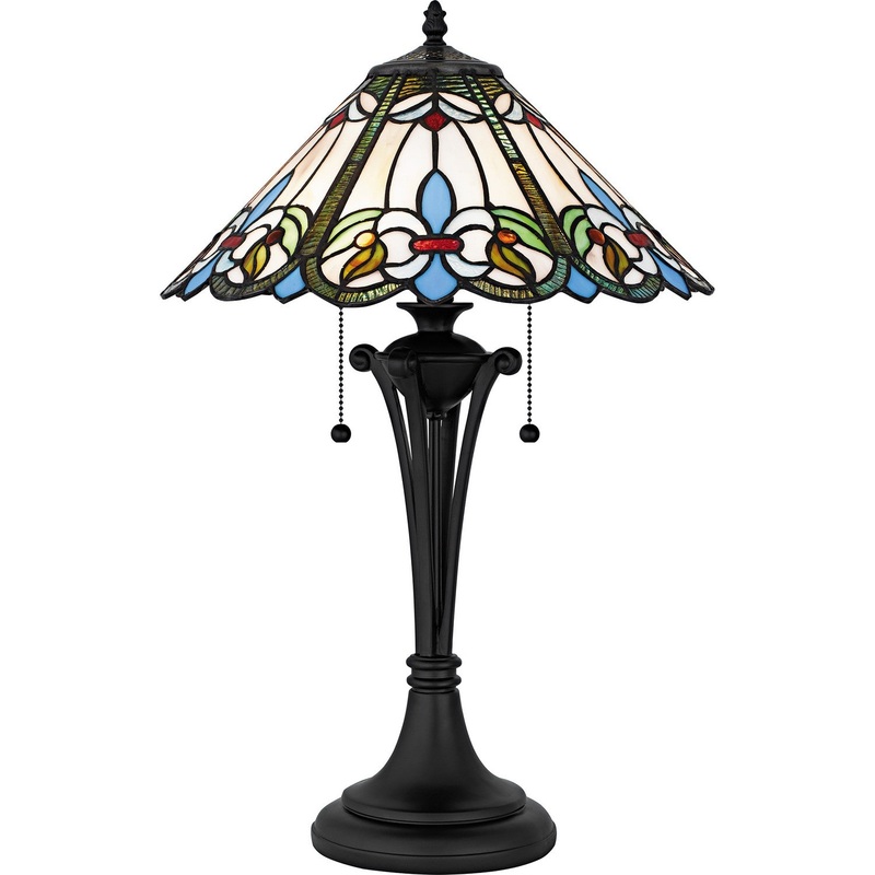Giles 2-Light Table Lamp in Matte Black