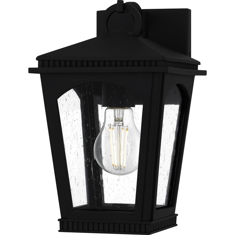 Huck 1-Light Outdoor Wall Lantern in Earth Black
