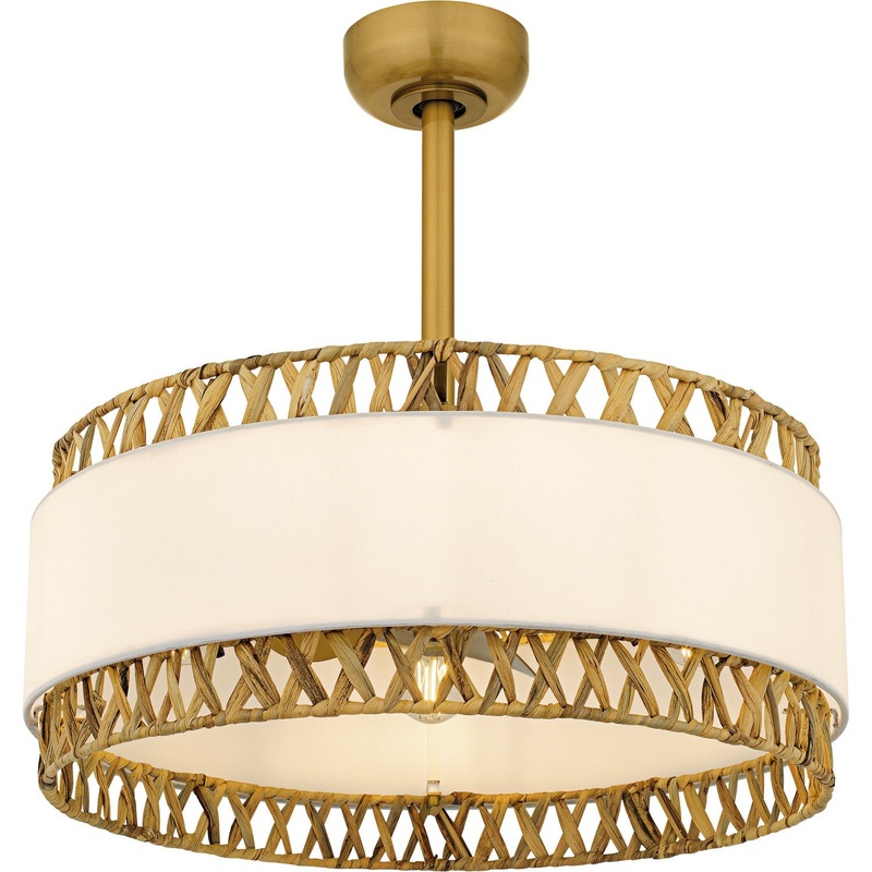 Kate 4-Light Fan Light in Brushed Gold