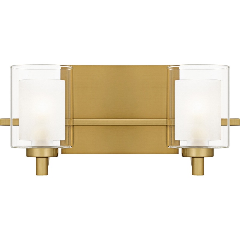 Kolt 2-Light Bath in Brushed Gold