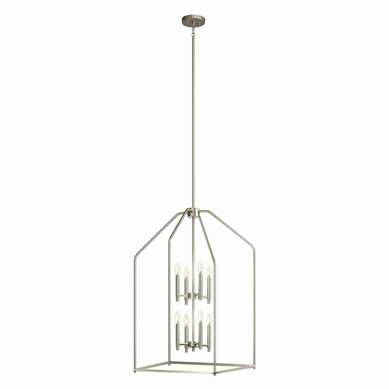 Madden 8-Light Foyer Pendant in Brushed Nickel