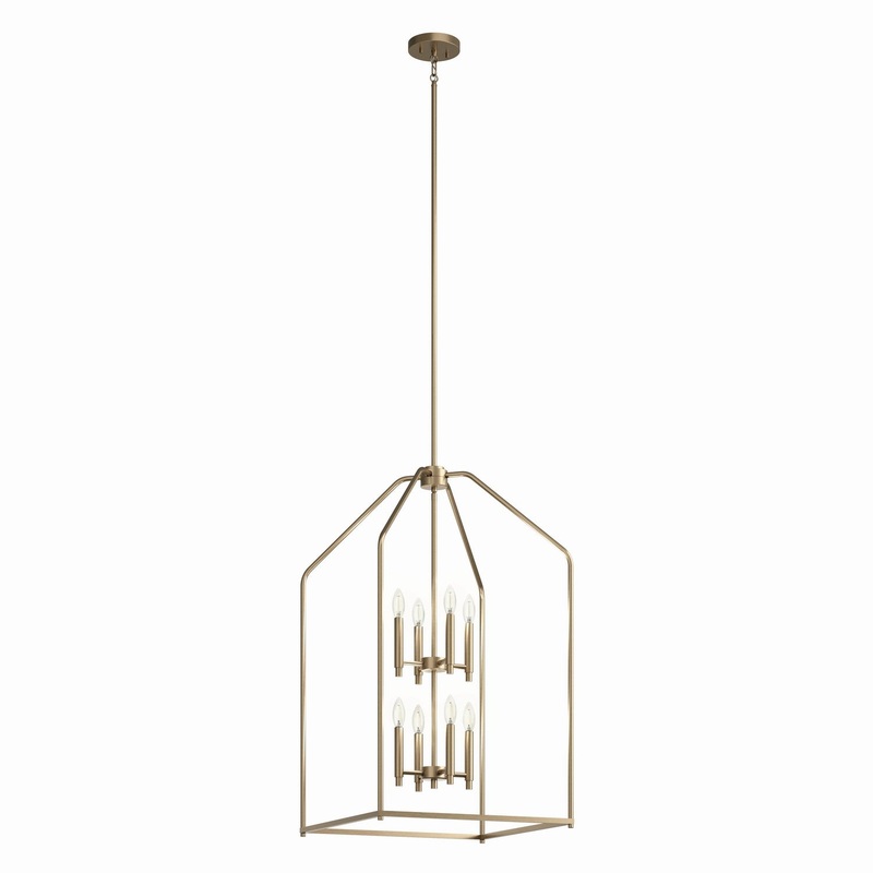 Madden 8-Light Foyer Pendant in Champagne Bronze