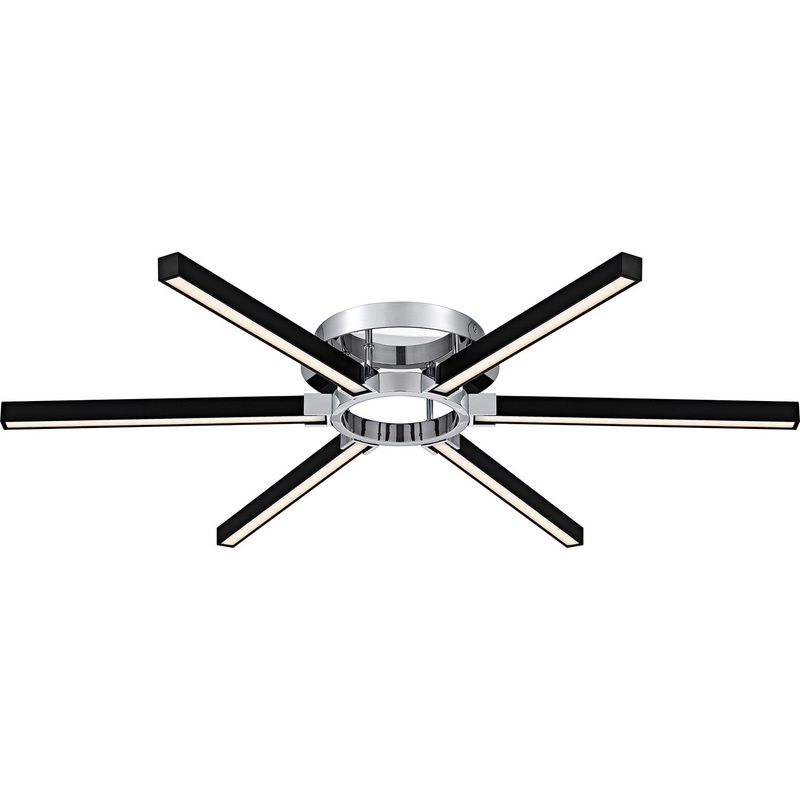 Zealand LED Semi-Flush Mount in Polished Chrome