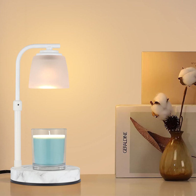 Modern Minimalist Lifting Solid Wood Cylinder 1-Light Melting Wax Table Lamp