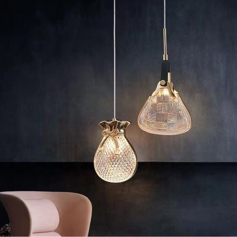 Contemporary Creative Iron Acrylic Arc 1-Light Pendant Light For Living Room